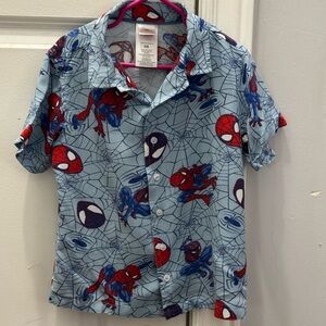 Kids SpiderMan button up size 5/6